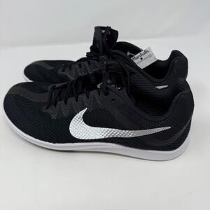 Nike Zoom Distance Track & Field Running Shoes‎ Black Silver Spikes US 9.5 NEW
